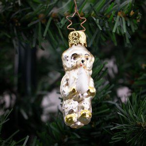 Vintage Bear with Bottle Old World Christmas Ornament